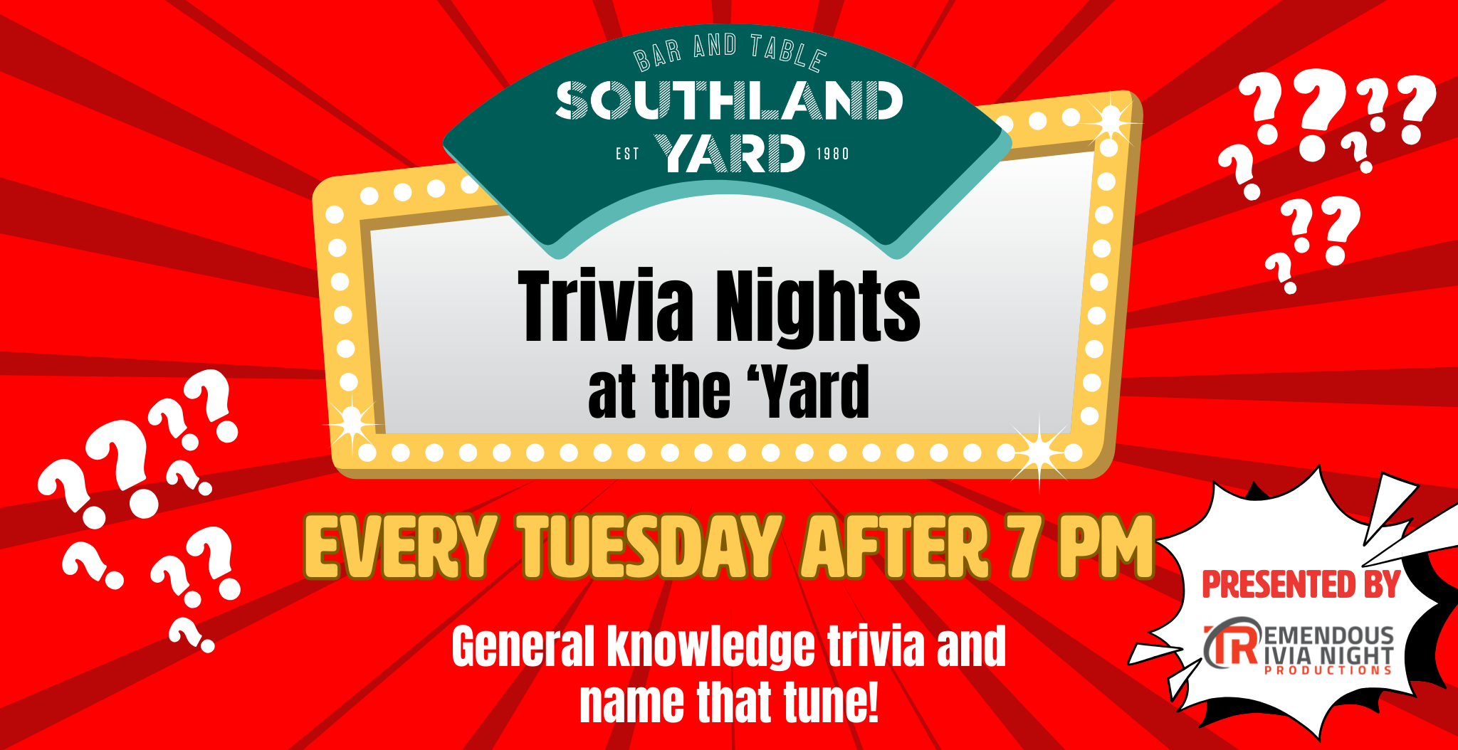 Trivia Nights at the Yard
