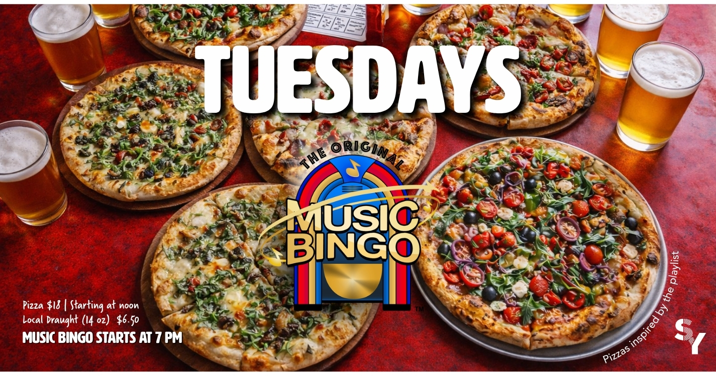 Music Bingo. Every Tuesday